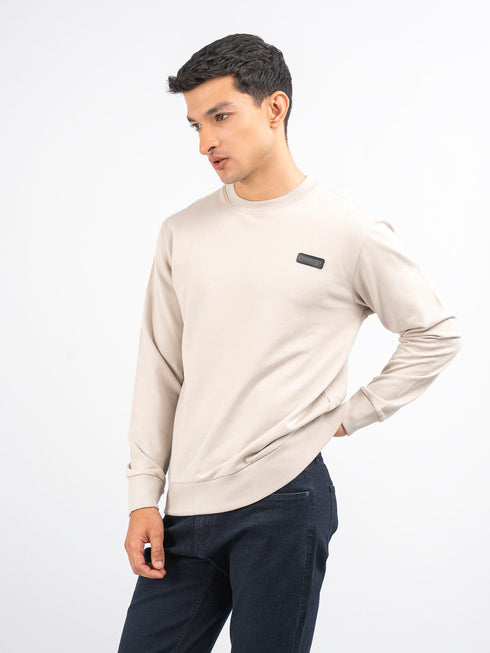 Stone Long Sleeve Crew neck Sweatshirt