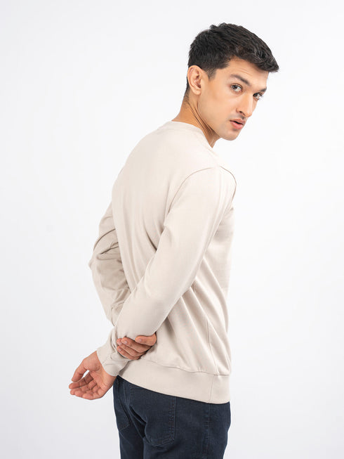 Stone Long Sleeve Crew neck Sweatshirt