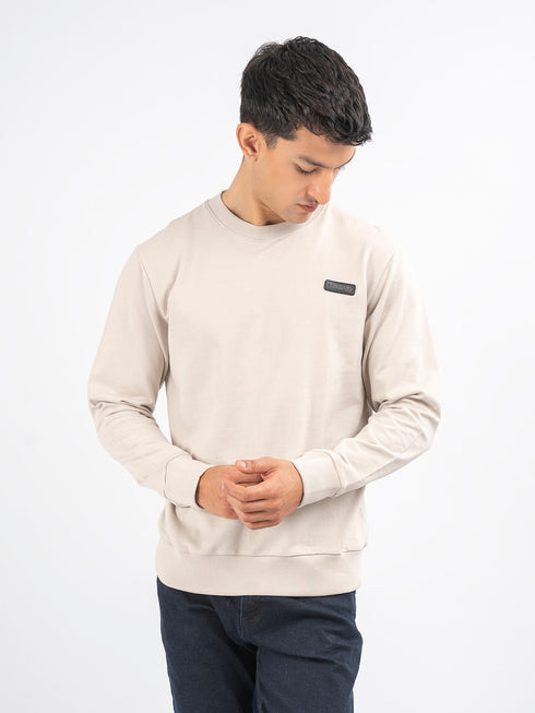 Stone Long Sleeve Crew neck Sweatshirt