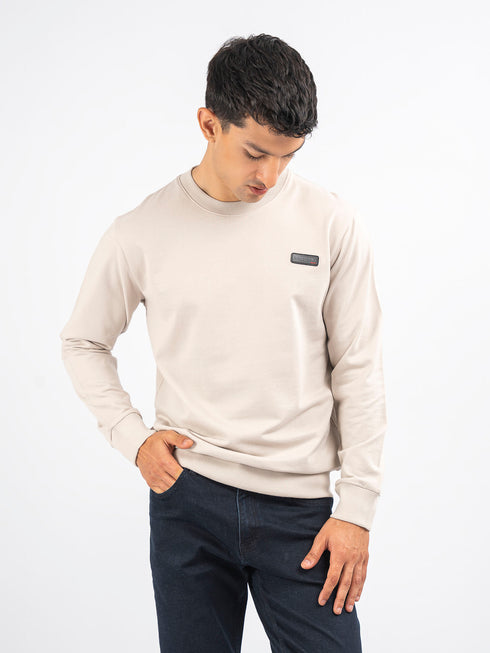 Stone Long Sleeve Crew neck Sweatshirt