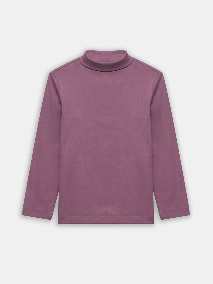 Tea Pink High Neck With Long Sleeves - Unisex