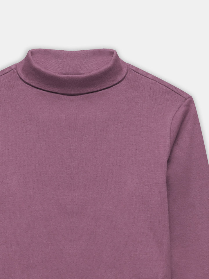 Tea Pink High Neck With Long Sleeves - Unisex