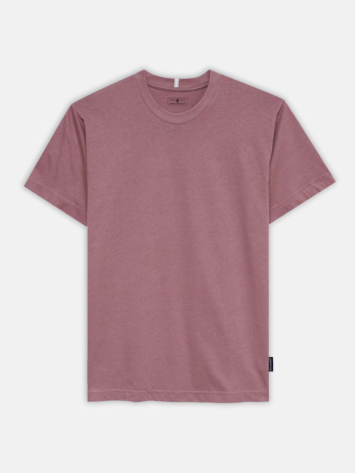 Tea Pink Regular Fit Crew Neck T-Shirt