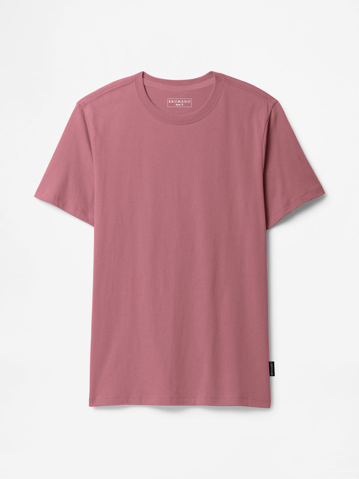 Tea Pink 100% Cotton Basic Tee - Women