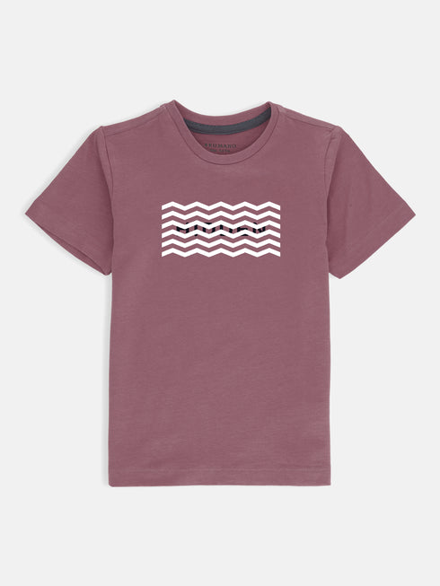 Tea Pink Graphic 'Hidden' Printed Casual Tee Brumano Pakistan