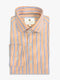 Orange & Purple Striped Formal Shirt - Luxe