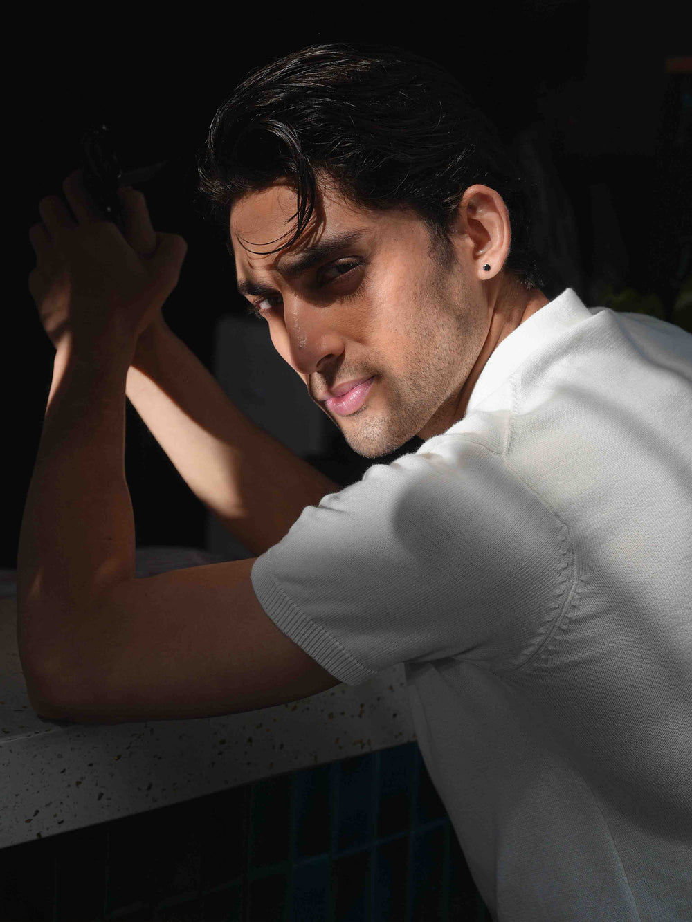 Vanilla v placket flat knit polo brumano pakistan2