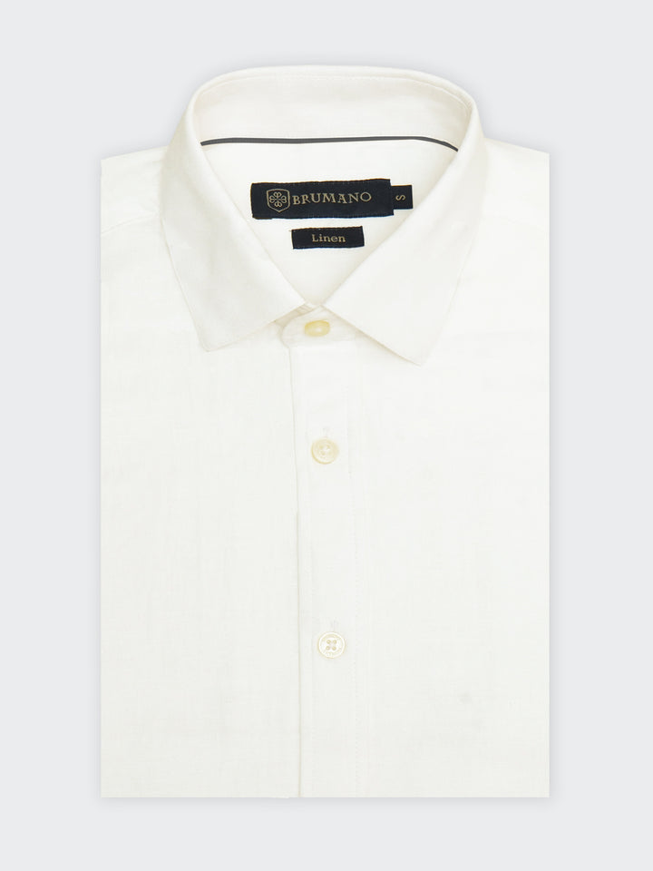 Vanilla Linen Blended Formal Shirt