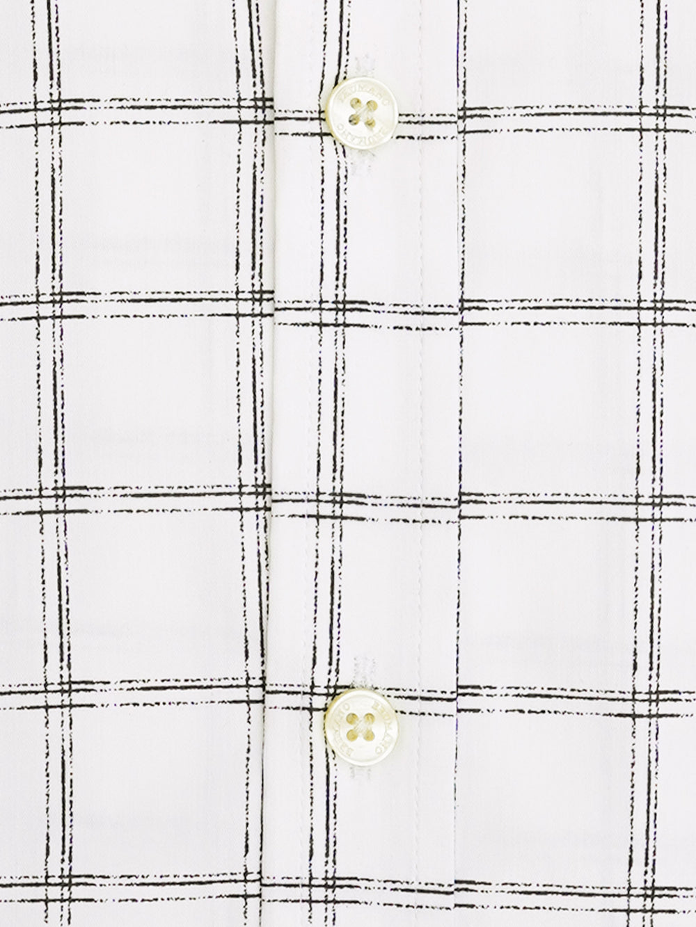 White & black checkered shirt