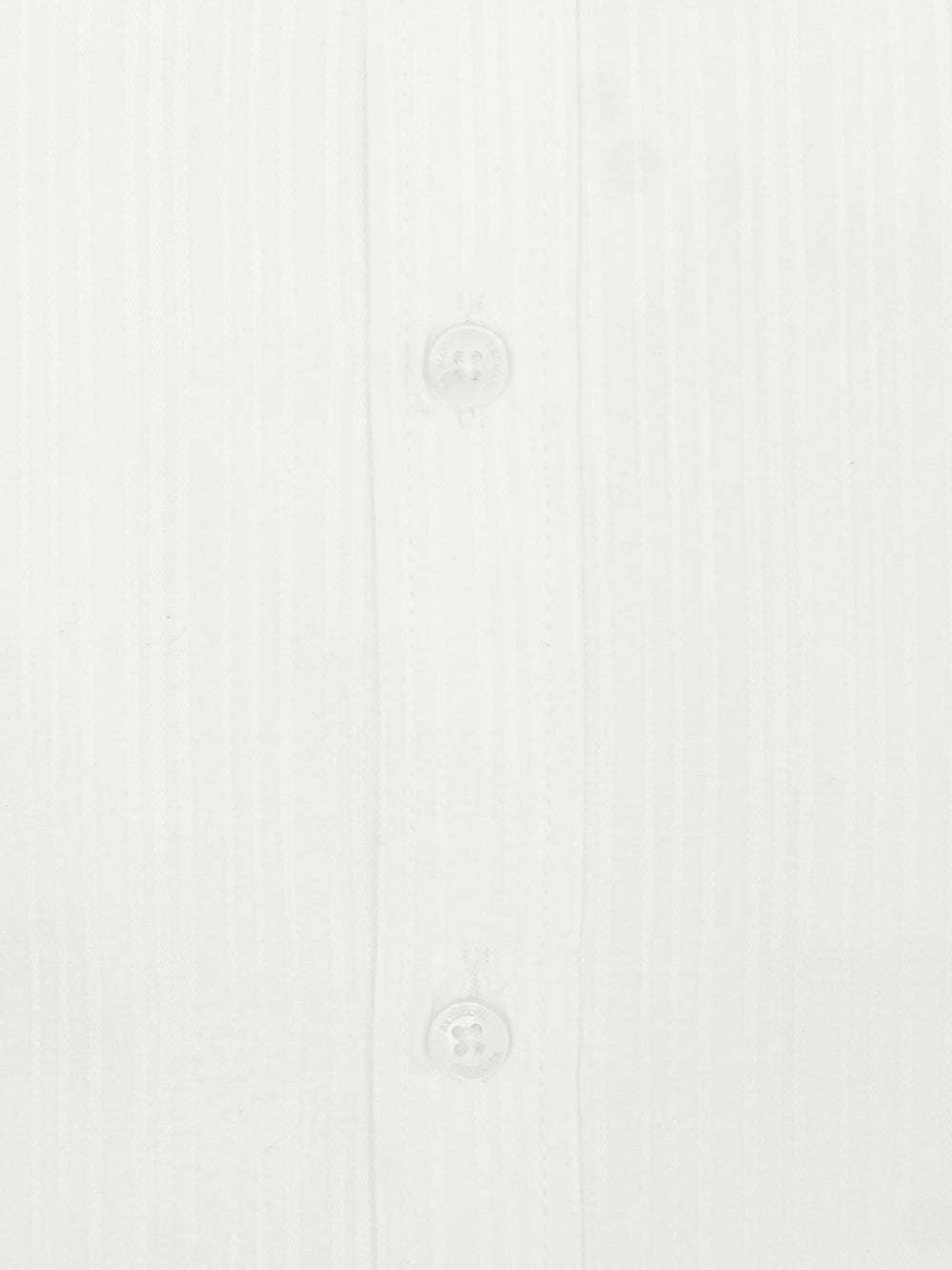 White Self Striped Formal Shirt
