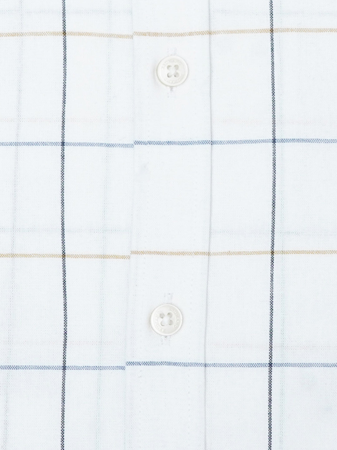 White Windowpane Checkered Formal Shirt