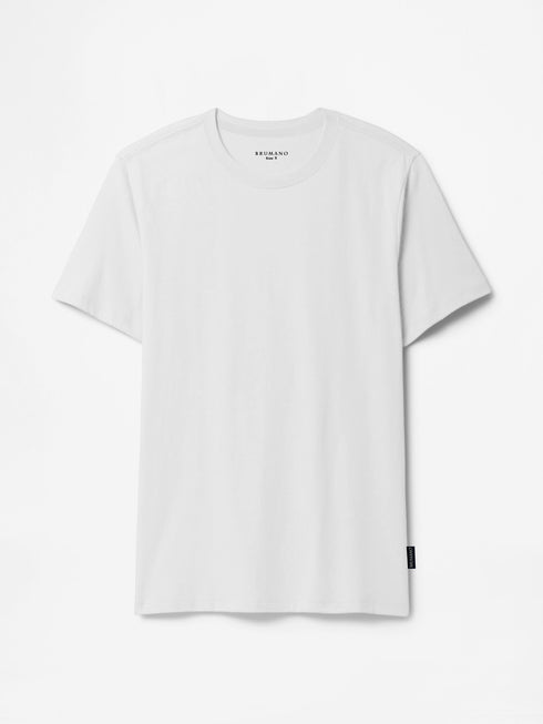 White 100% Cotton Basic Tee