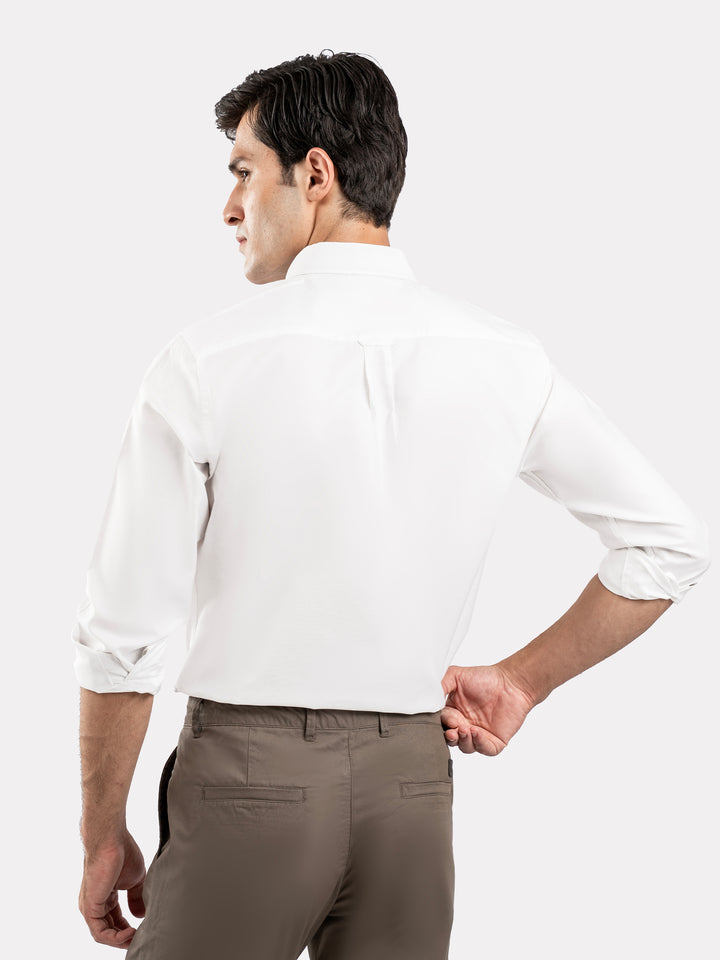 White Button Down Oxford Shirt