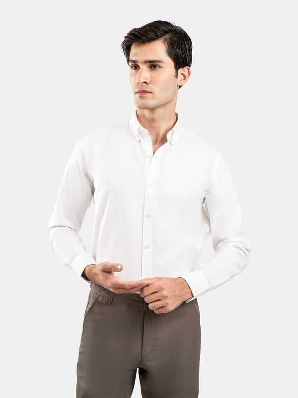 White Button Down Oxford Shirt