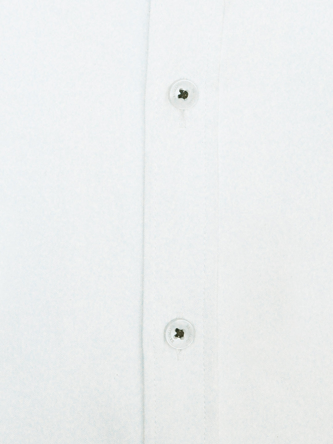 White Button Down Poplin Shirt With Inner Collar Detailing