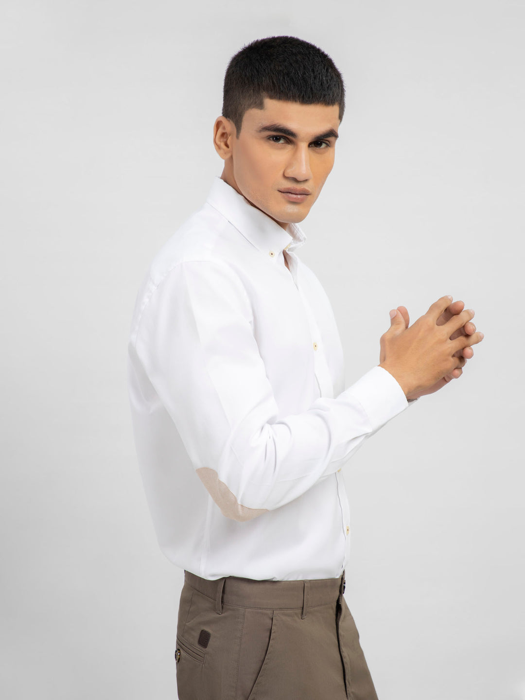 White Button Down Shirt Brumano Pakistan