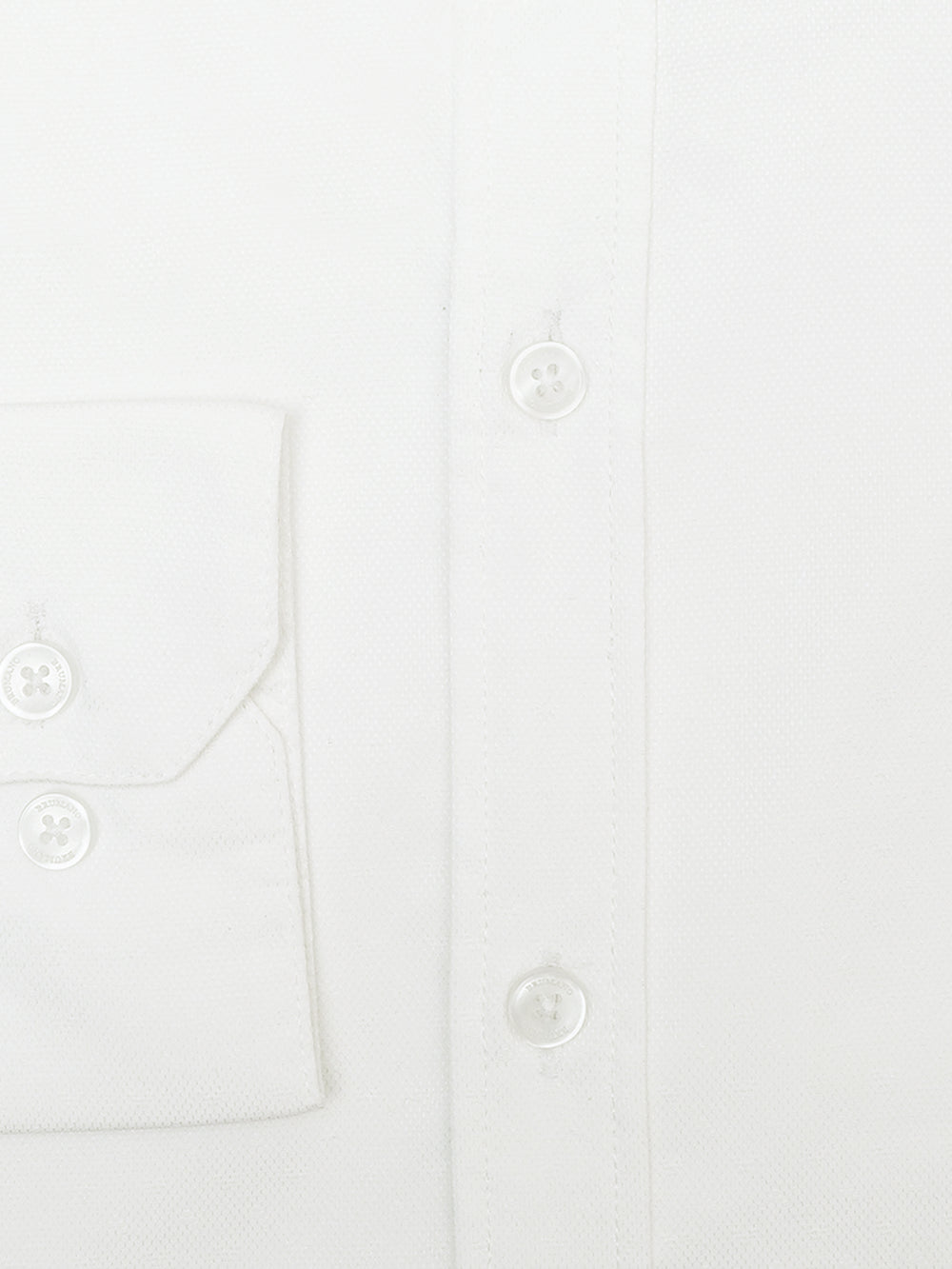 White Dobby Structured Formal Shirt - Luxe