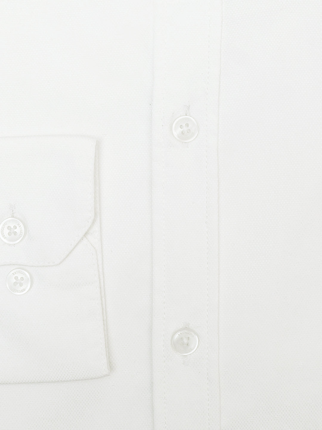 White Dobby Structured Formal Shirt - Luxe