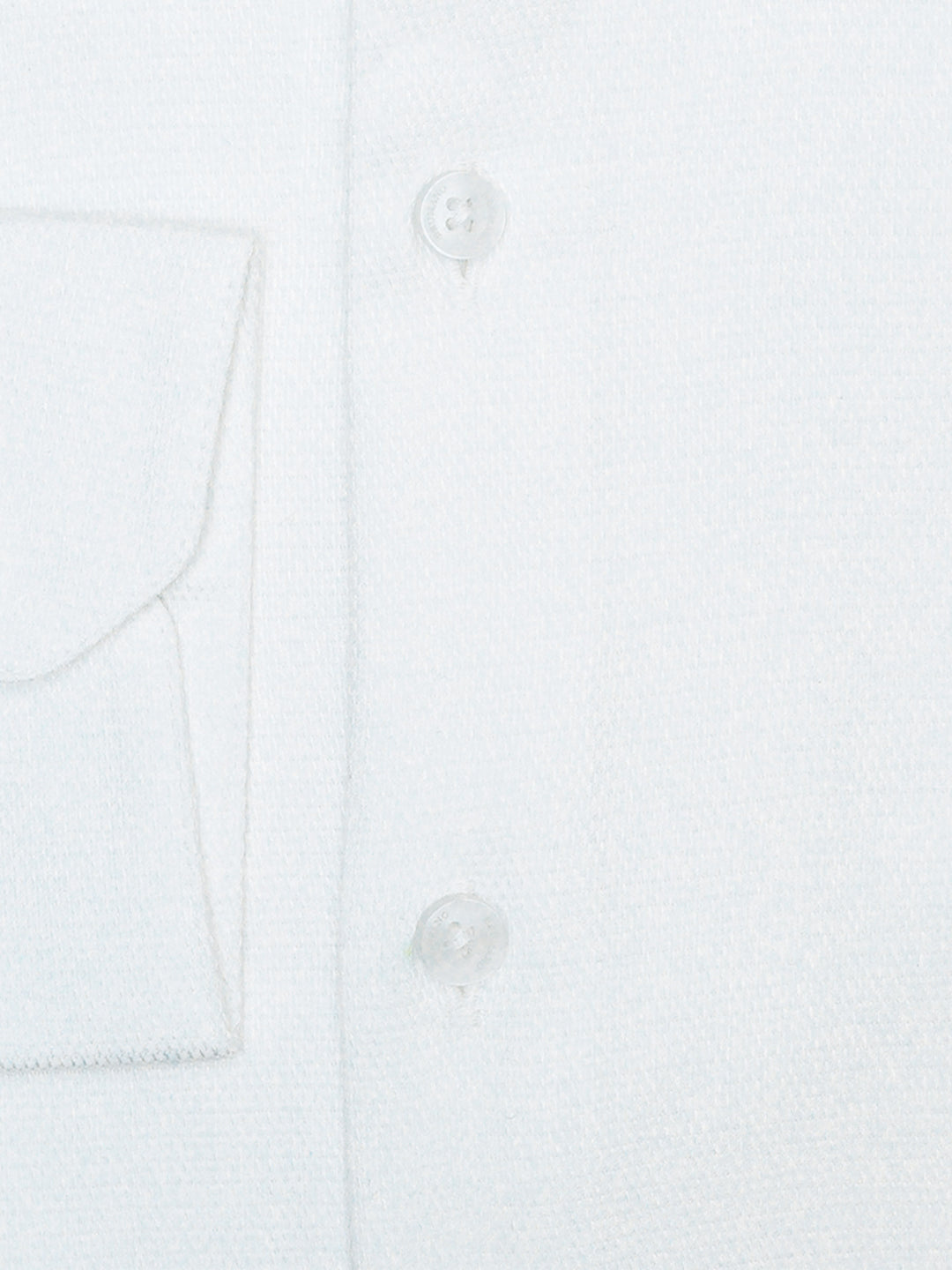 White Dobby Structured Formal Shirt - Luxe