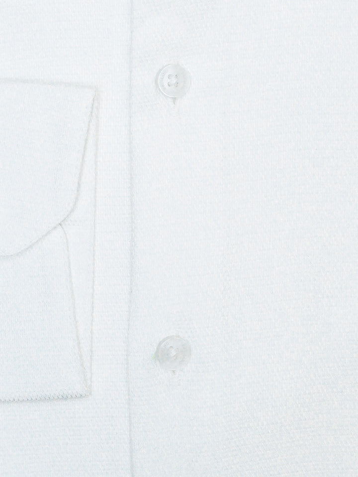 White Dobby Structured Formal Shirt - Luxe