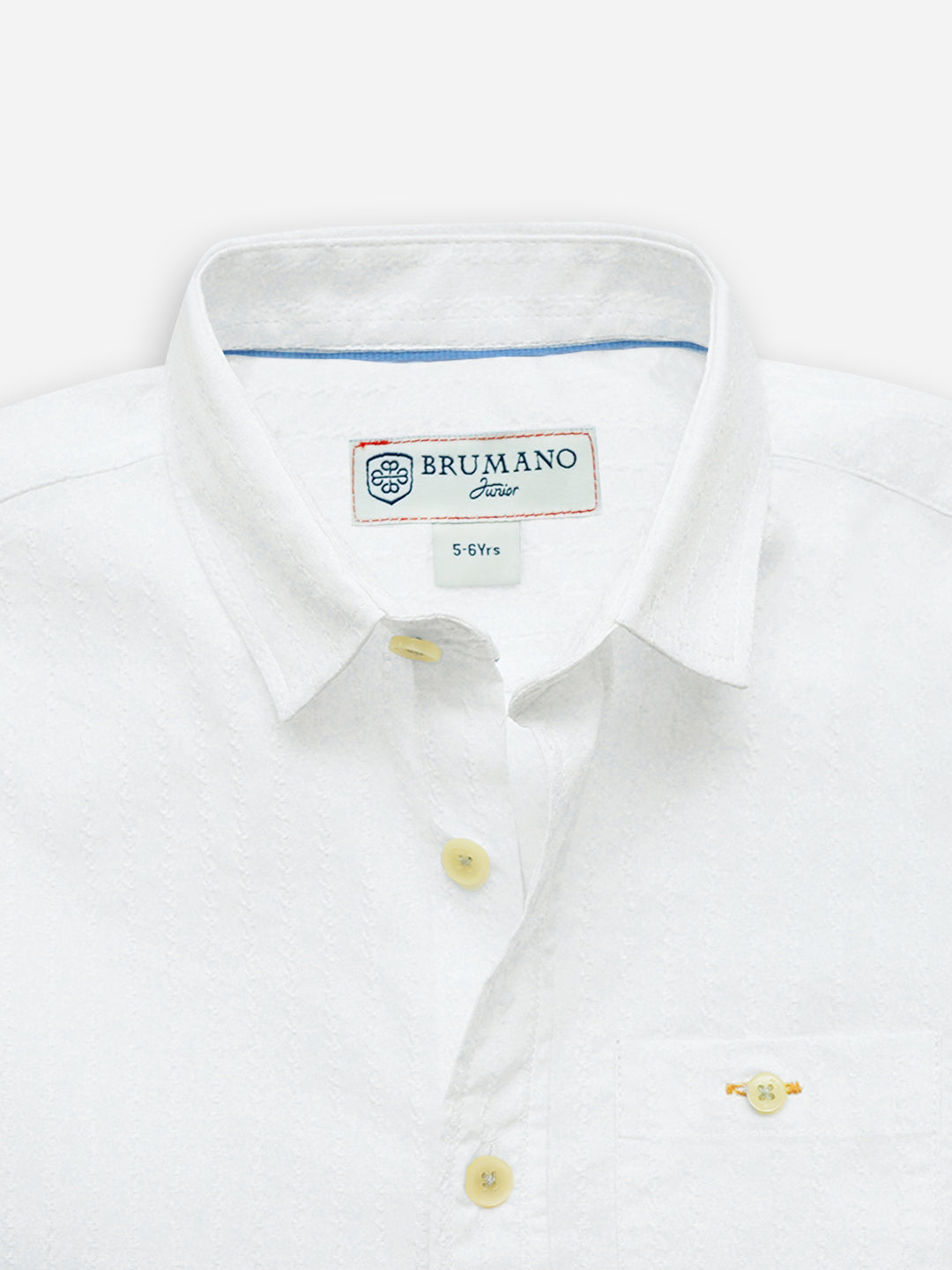 White Dobby Structured Half Sleeve Casual Shirt