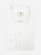 White Jacquard Structured Formal Shirt - Luxe