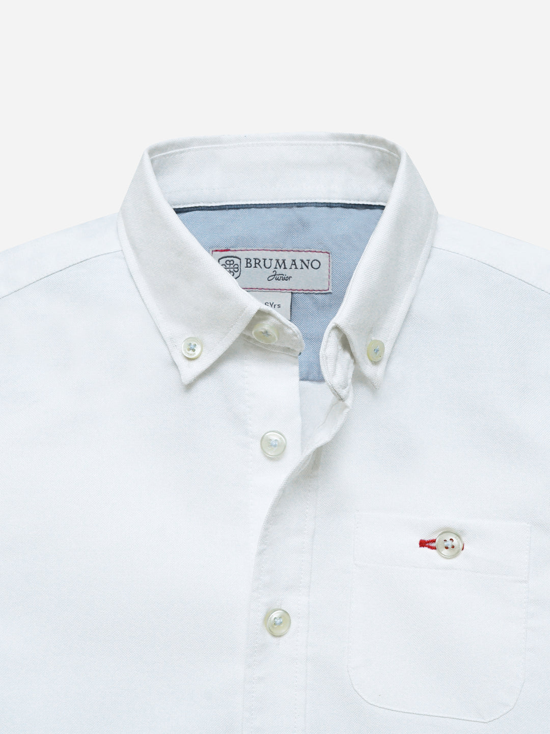 White Oxford Button Down Casual Shirt - Junior