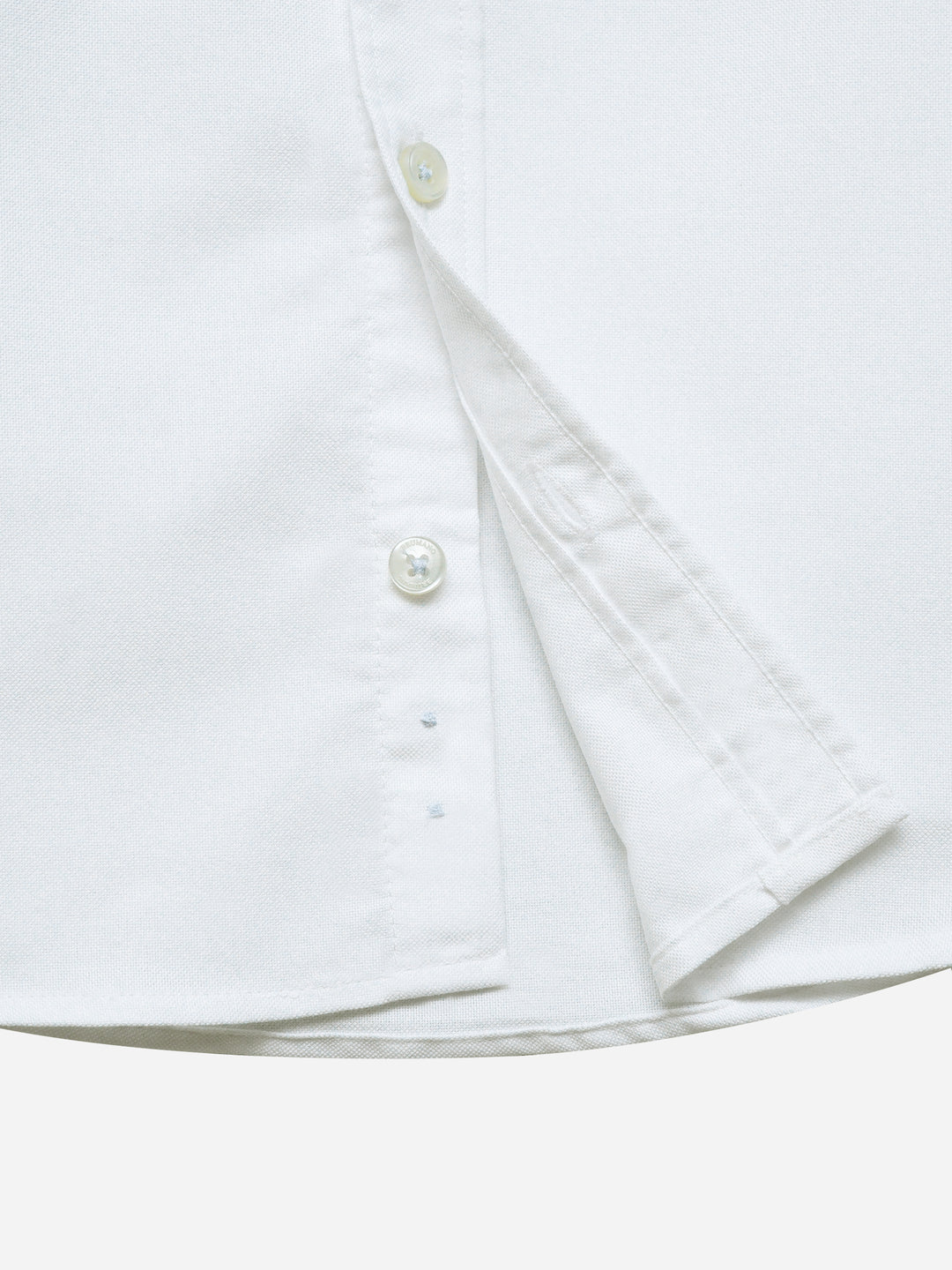 White Oxford Button Down Casual Shirt - Junior
