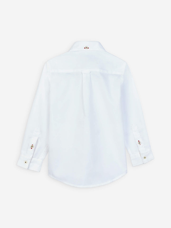 White Oxford Long Sleeve Casual Shirt Brumsno Pakistan