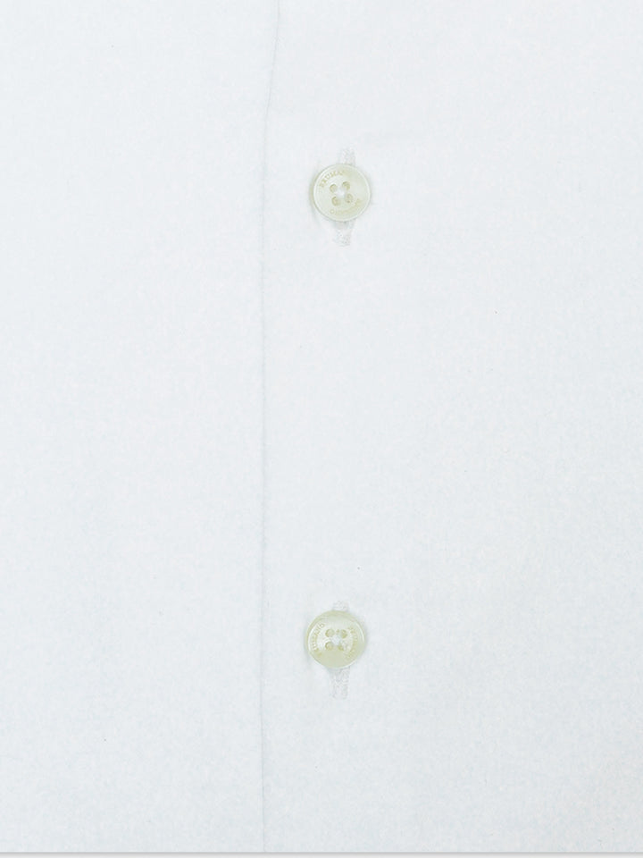 White Satin Shirt With High Collar