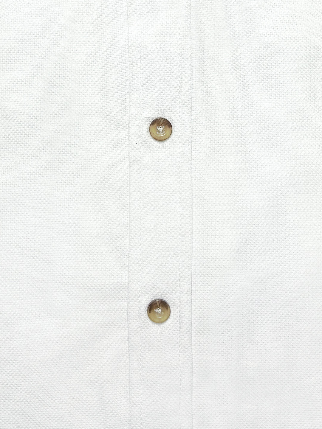 White Structured Button Down Shirt