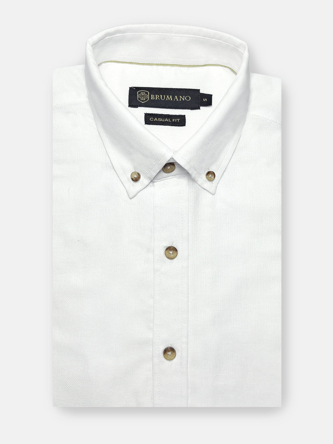 White Structured Button Down Shirt