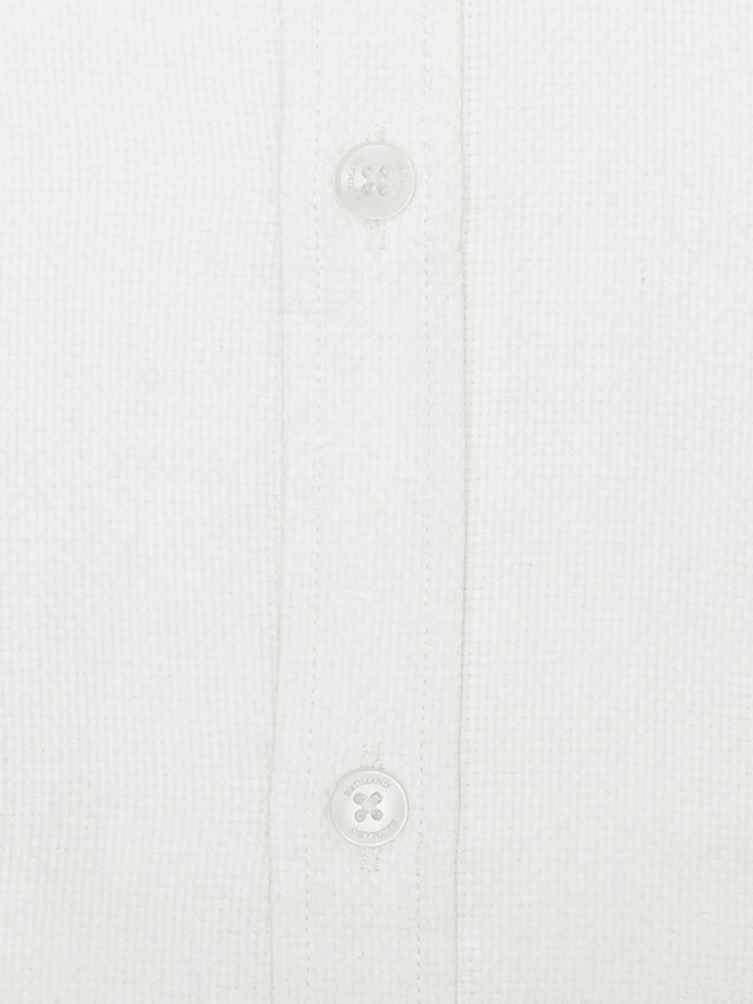 White Structured Formal Shirt