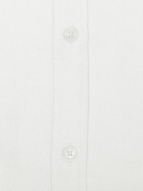 White Structured Formal Shirt