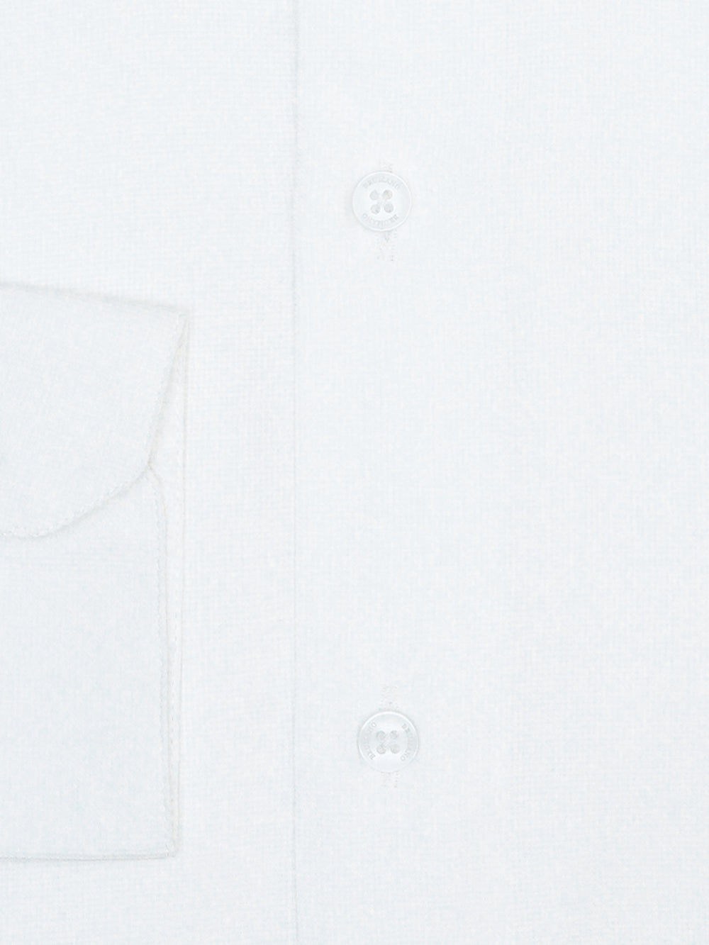 White Structured Shirt With High Collar - Luxe
