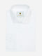 White Structured Shirt With High Collar - Luxe