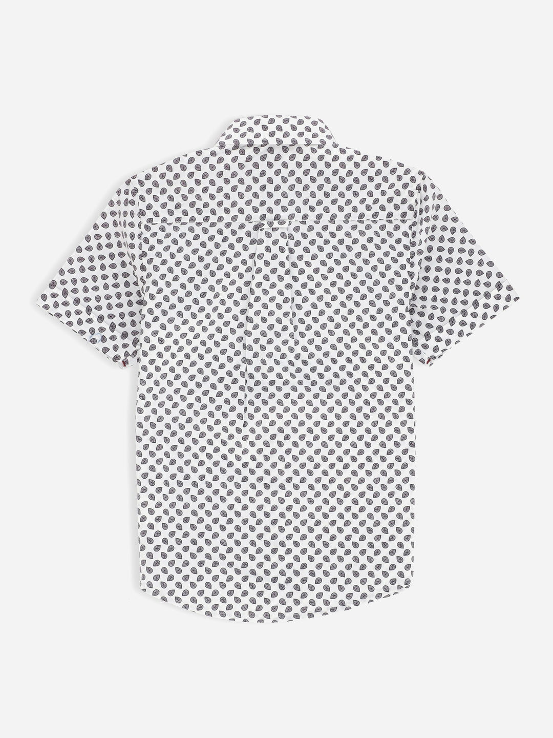 White & Maroon Paisley Printed Half Sleeve Casual Shirt Brumano Pakistan
