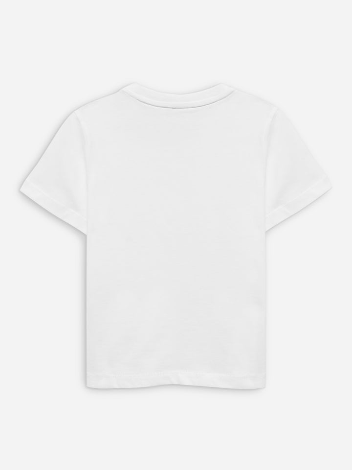White 'Vespa' Printed Casual T-Shirt Brumano  Pakistan