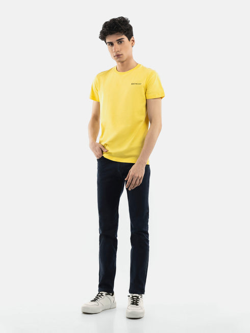 Yellow Basic Crew Neck T-Shirt Brumano Pakistan