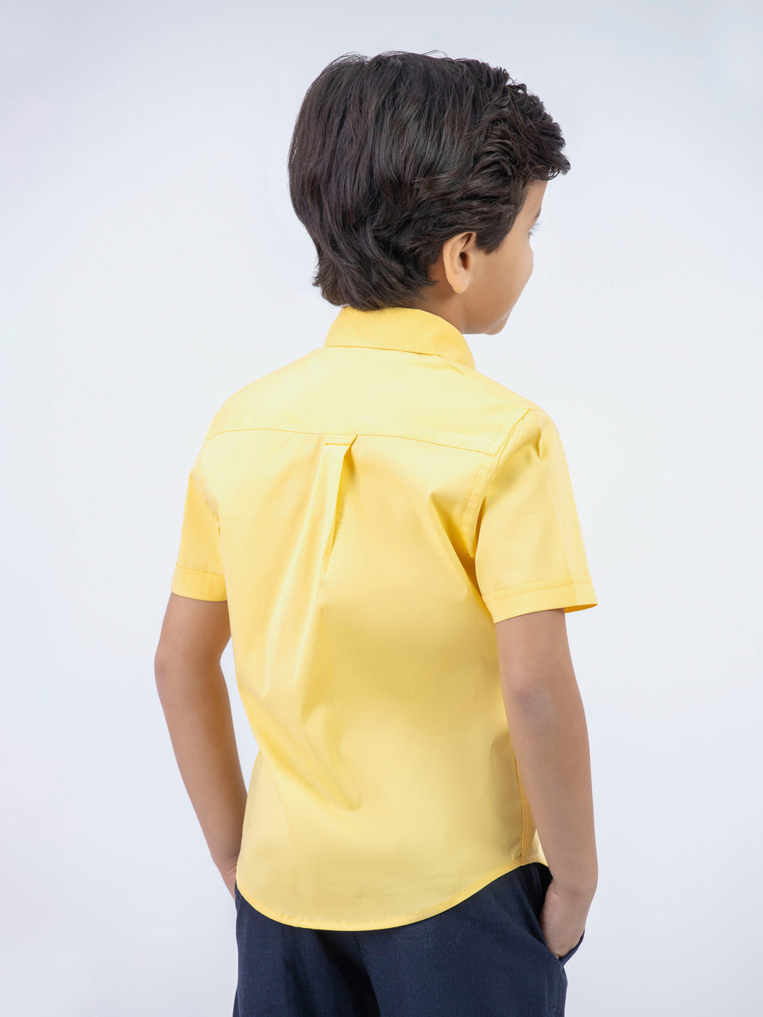 Yellow Half Sleeve Casual Shirt