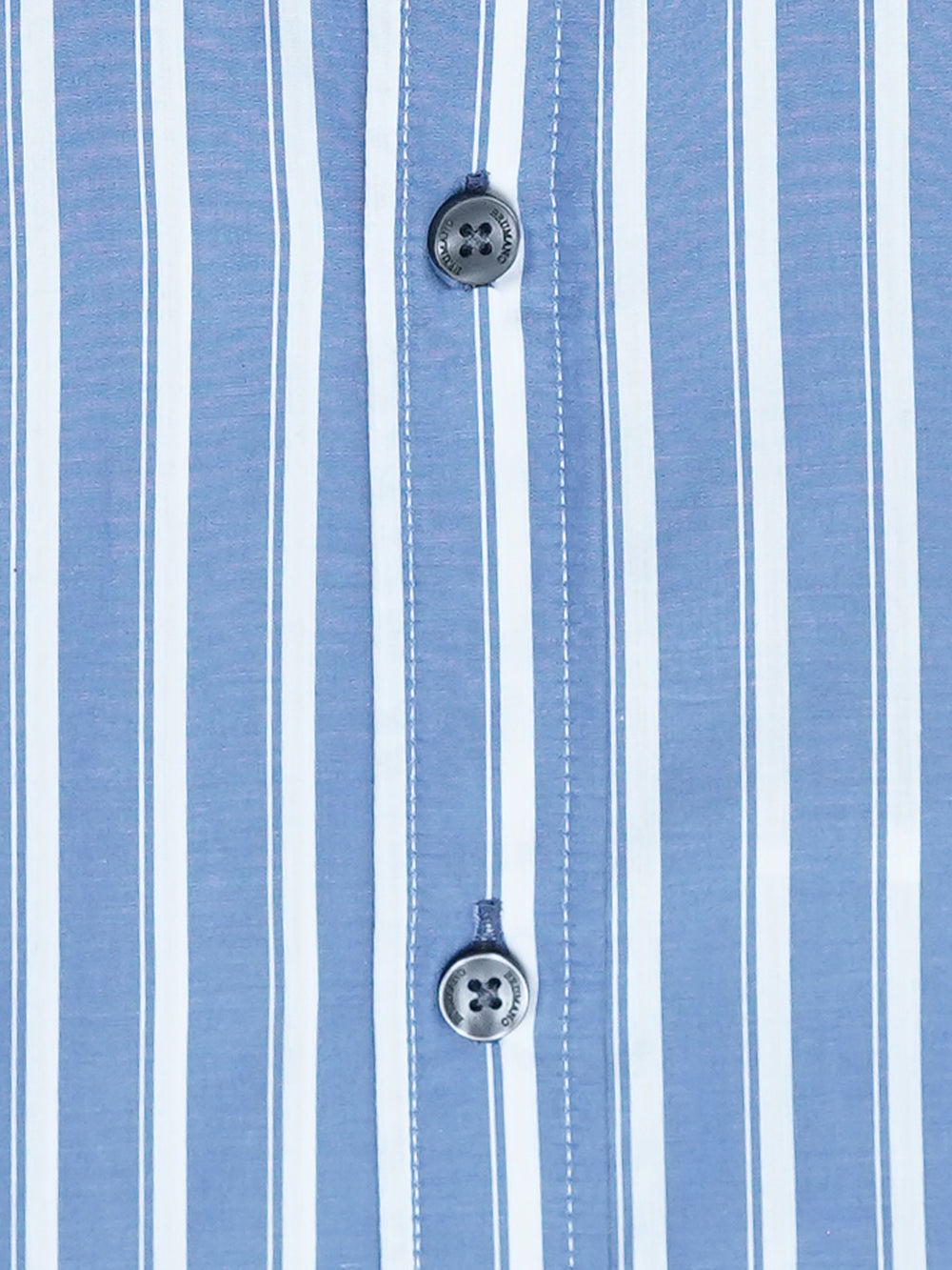 Blue white striped formal shirt1