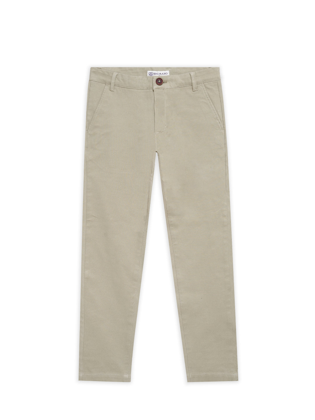 Khaki Casual Cotton Trouser - Junior
