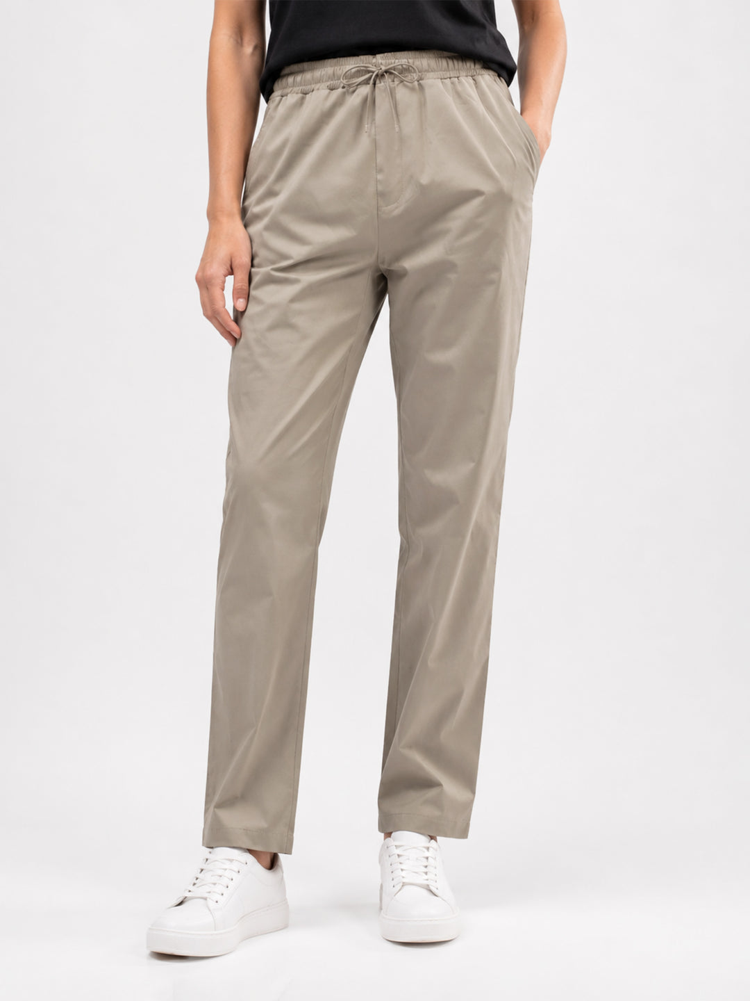 Khaki Casual Fit Pajama - Women