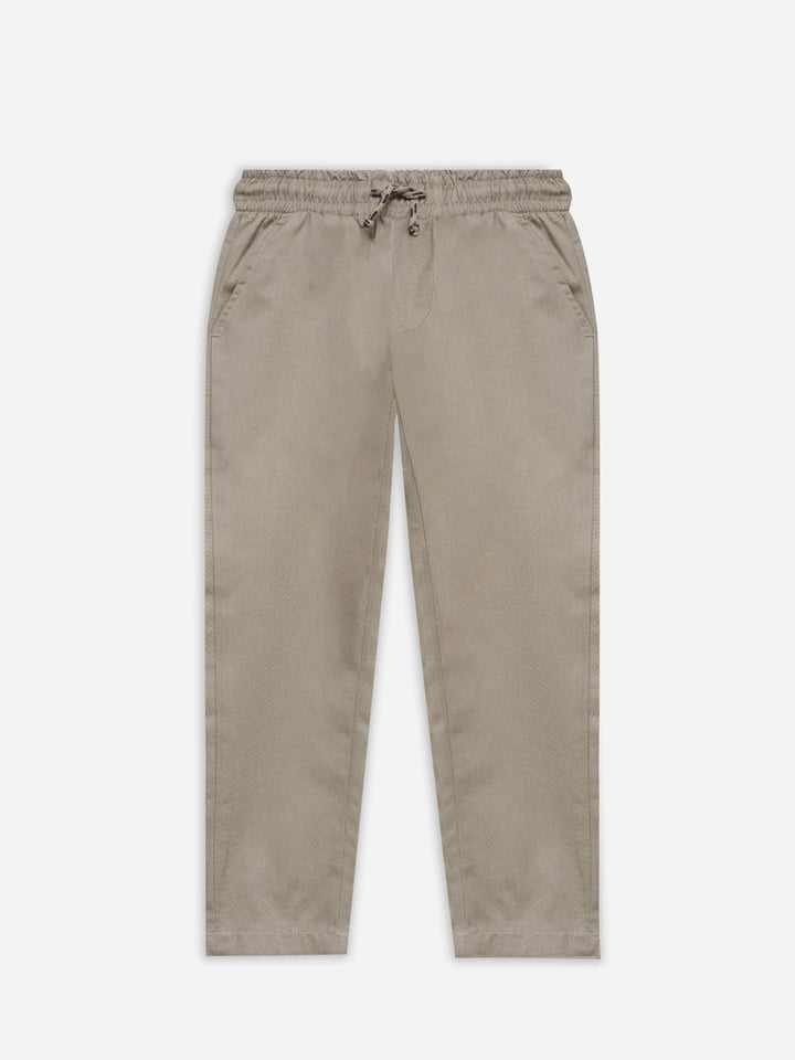 Khaki Straight Fit Casual Pajama - Junior