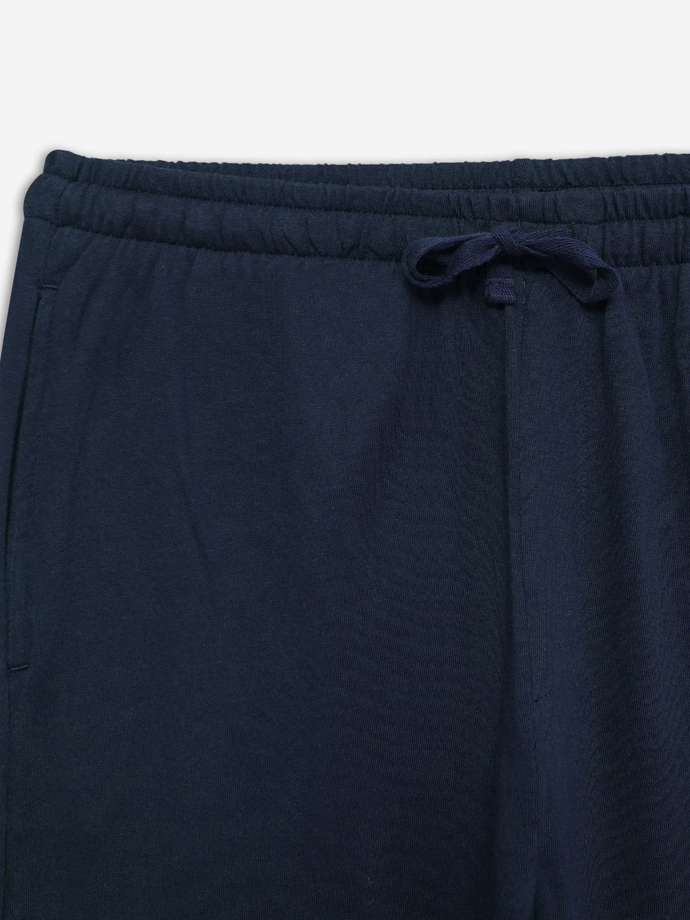 Navy Blue Relax Fit Knitted Lounge Pajama - Women