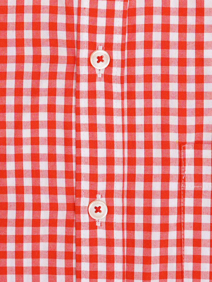 Red Bold Gingham Checkered Shirt