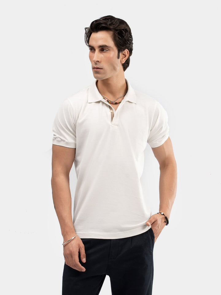 Vanilla 100% Cotton Pique Polo