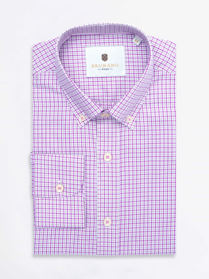 Pink Gingham Check Shirt