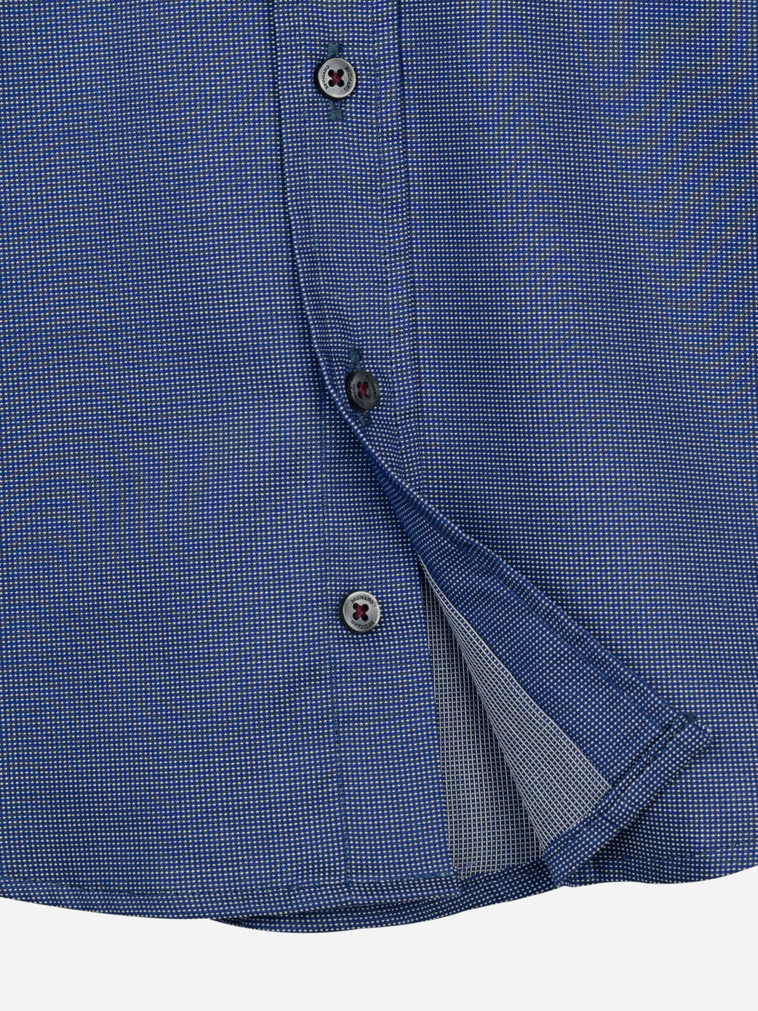 Blue & White Dobby Casual Long Sleeve Shirt Brumano Pakistan