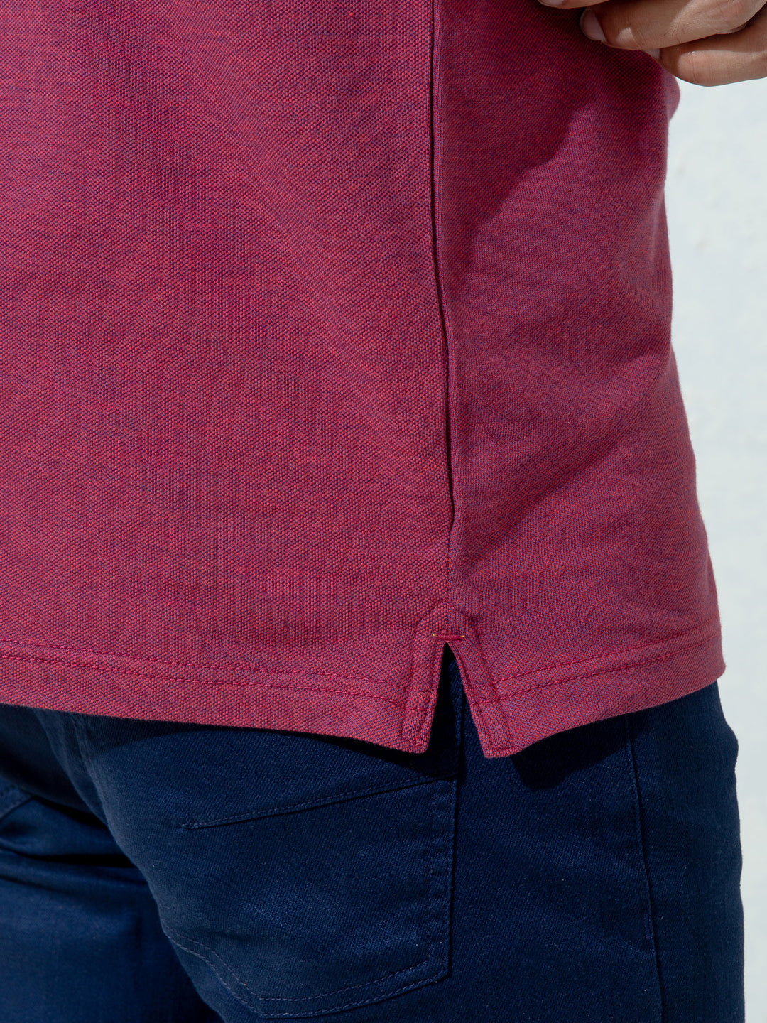 Magenta Pique Mercerized Polo Shirt Brumano Pakistan